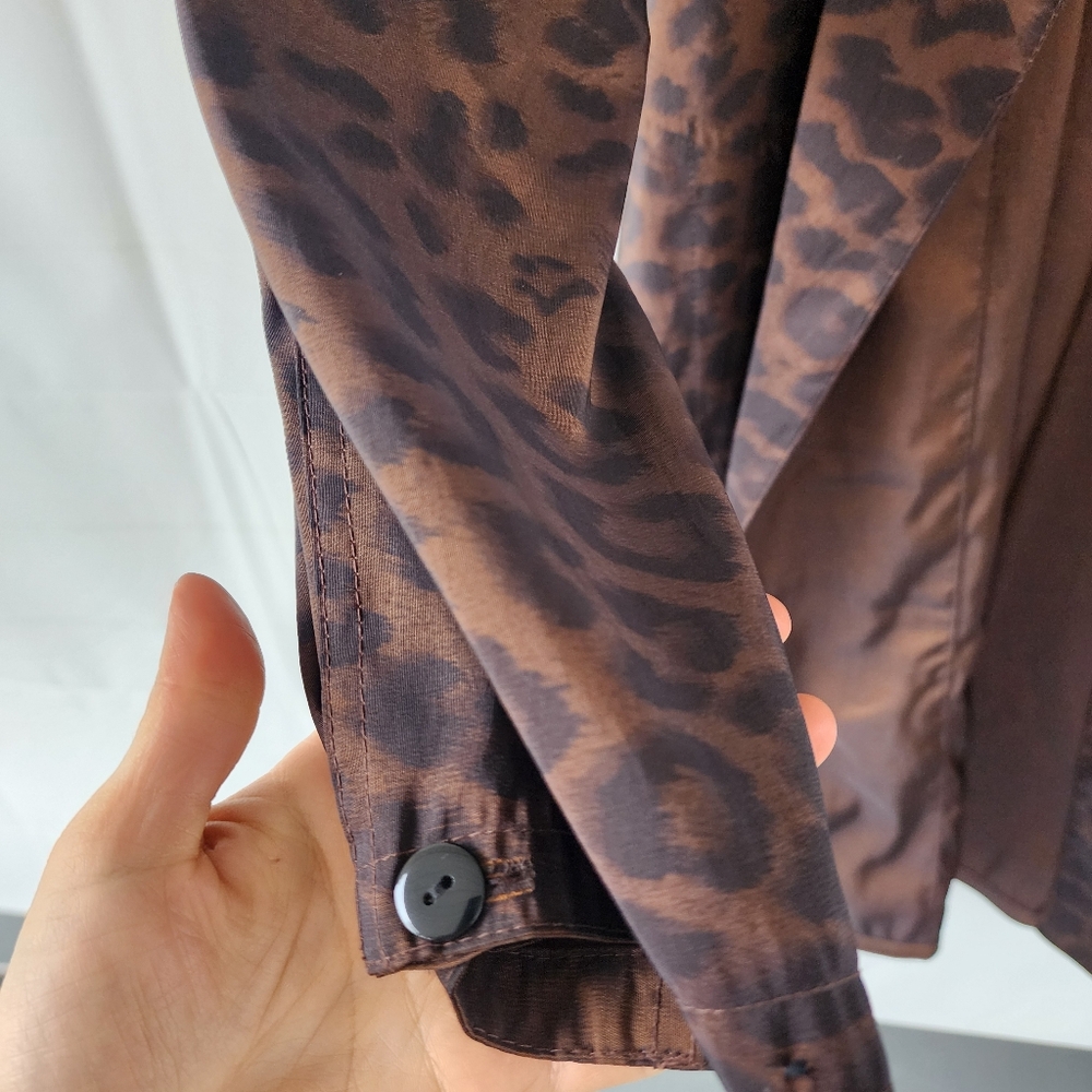Mycra Pac Donatella Leopard Print Hooded Rain Coat - Picture 4 of 15